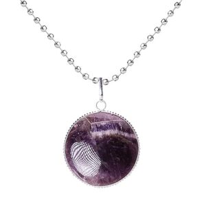 Amethyst Round Pendant
