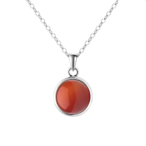 Carnelian Round Pendant