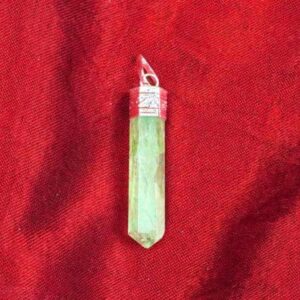 Prehnite Pencil Pendant