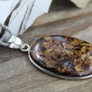 Bronzite Round Pendant
