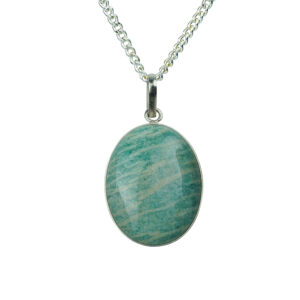 Amazonite Round Pendant