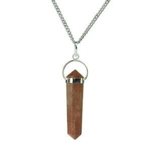 Rhodochrosite Pencil Pendant