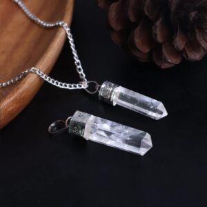 Clear Quartz Pencil Pendant